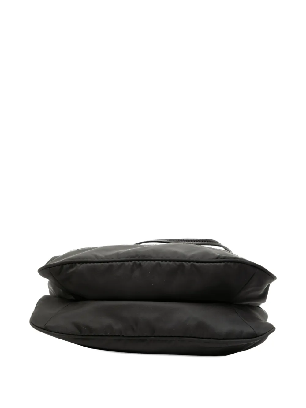 Pre-owned Prada 2013-2025 Tessuto Zip Top Crossbody Bag In Black