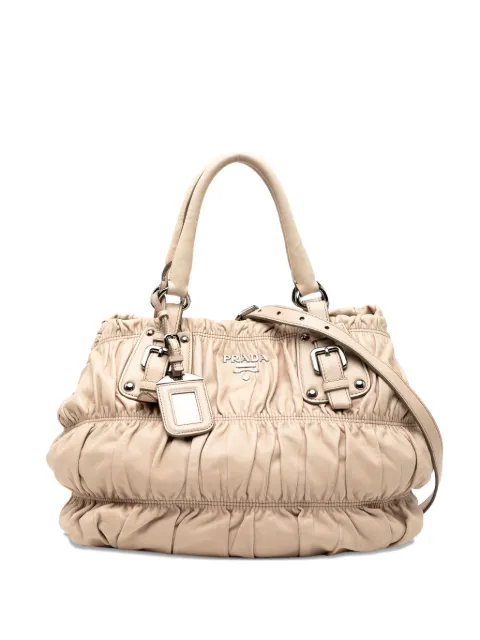 Prada Pre-Owned 2010-2025 Nappa Gaufre satchel