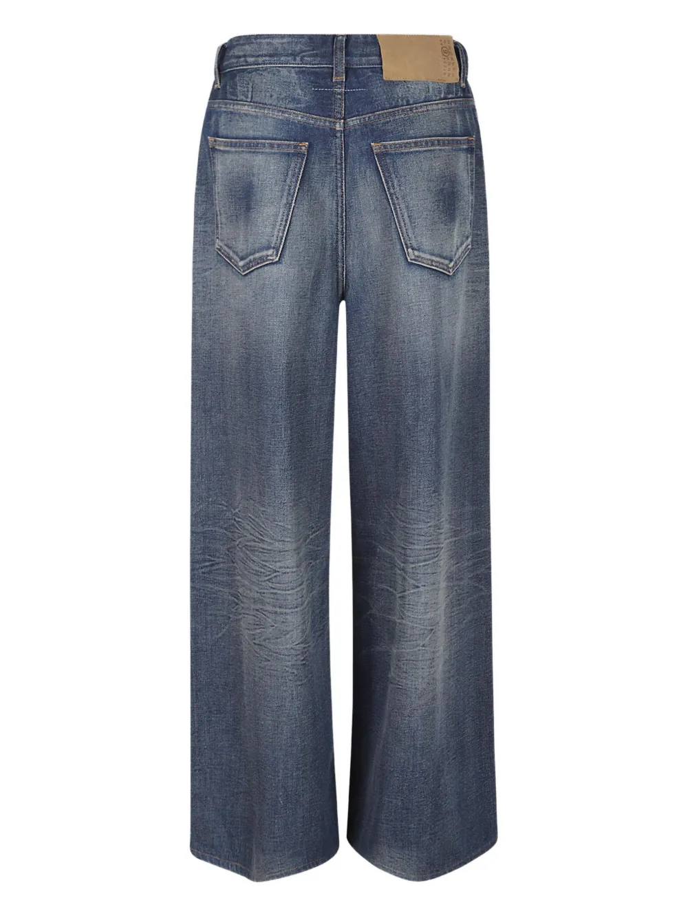 MM6 Maison Margiela drawstring jeans - Blauw