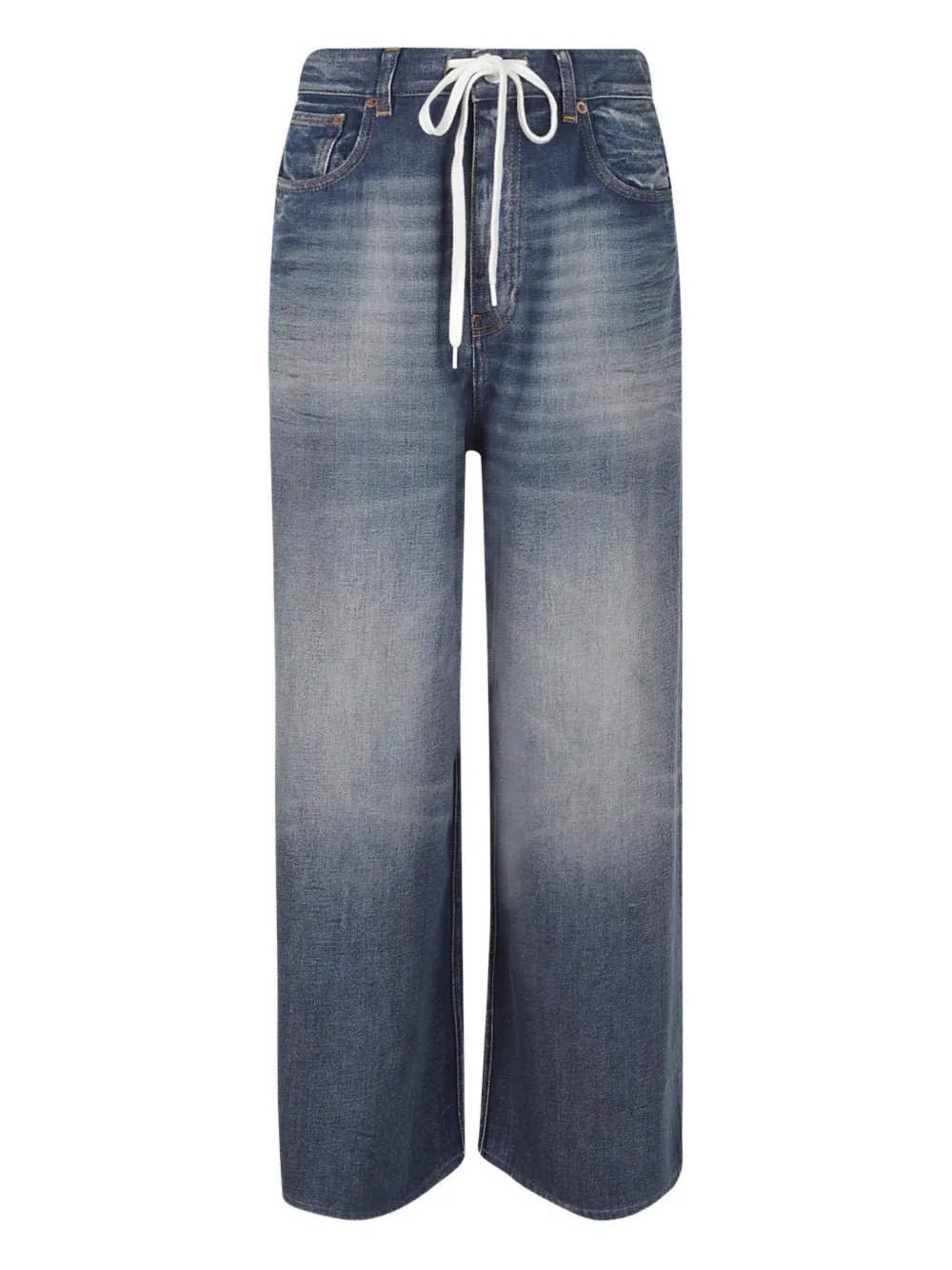 MM6 Maison Margiela drawstring jeans - Blu