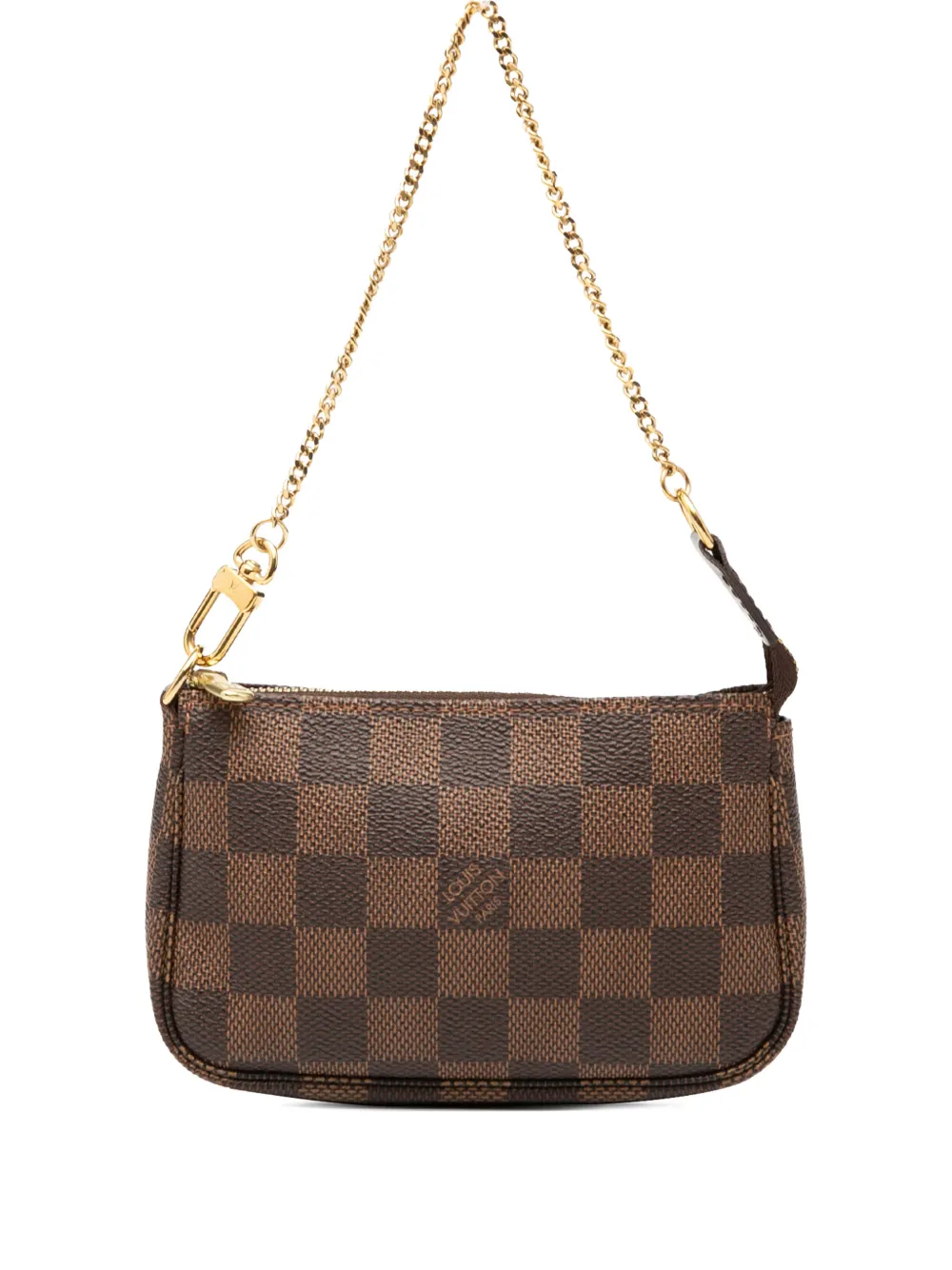Louis Vuitton Pre-Owned 2012 Damier Ebene Mini Pochette Accessoires handbag - Marrone