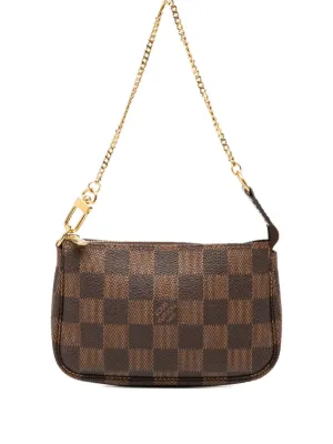 Louis Vuitton Pre-Owned 2012 ダミエ エベヌ ミニ ポシェット アクセ