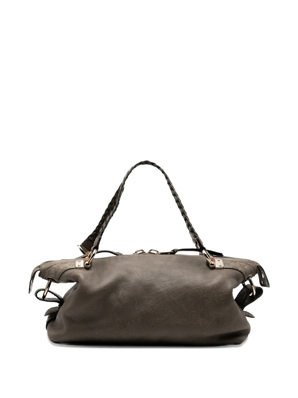 Gucci Pre-Owned 2000-2015 Medium Leather Bamboo Bar tote bag - Grigio