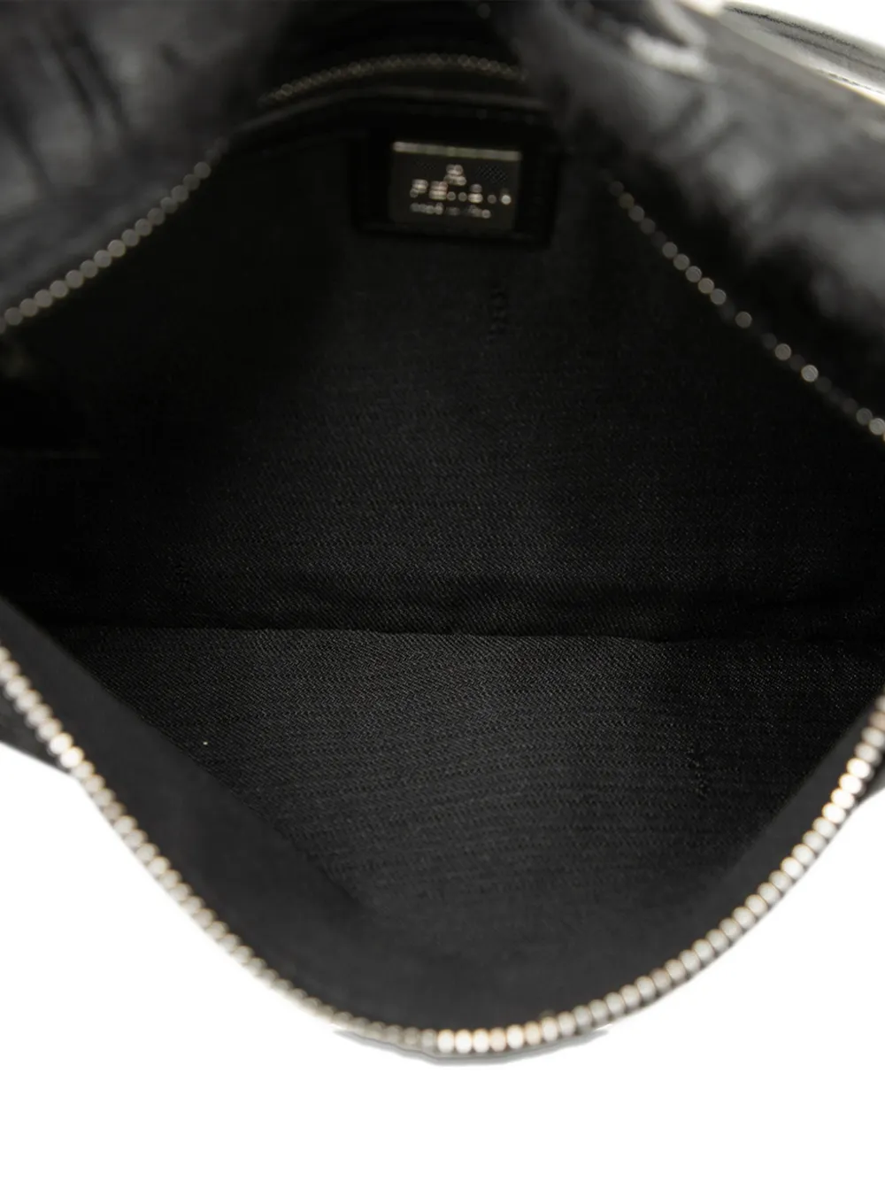 FENDI Pre-owned 2005 Zucca Pony Hair Shoulder Bag In Black