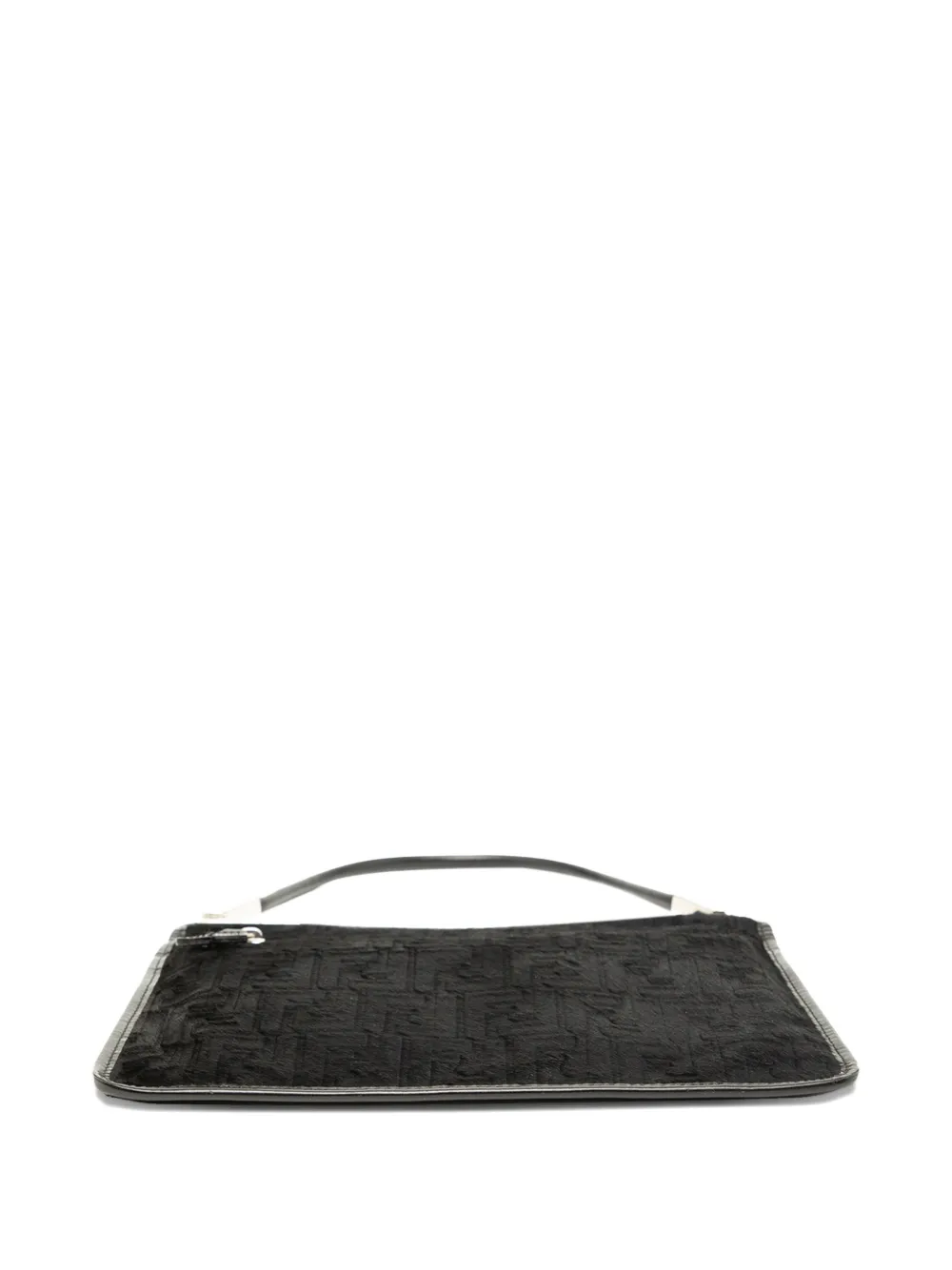 Click to view more detailed imagery on our partner's website Pre-owned Fendi 2005 Zucca Pony Hair Shoulder Bag In Black
