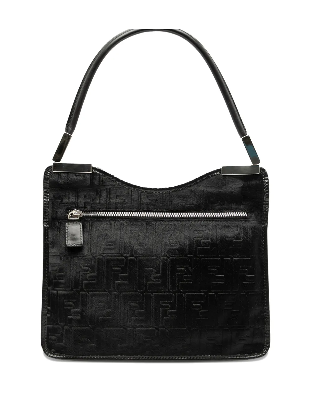 Fendi Pre-Owned 2005 Zucca Pony Hair shoulder bag - Nero