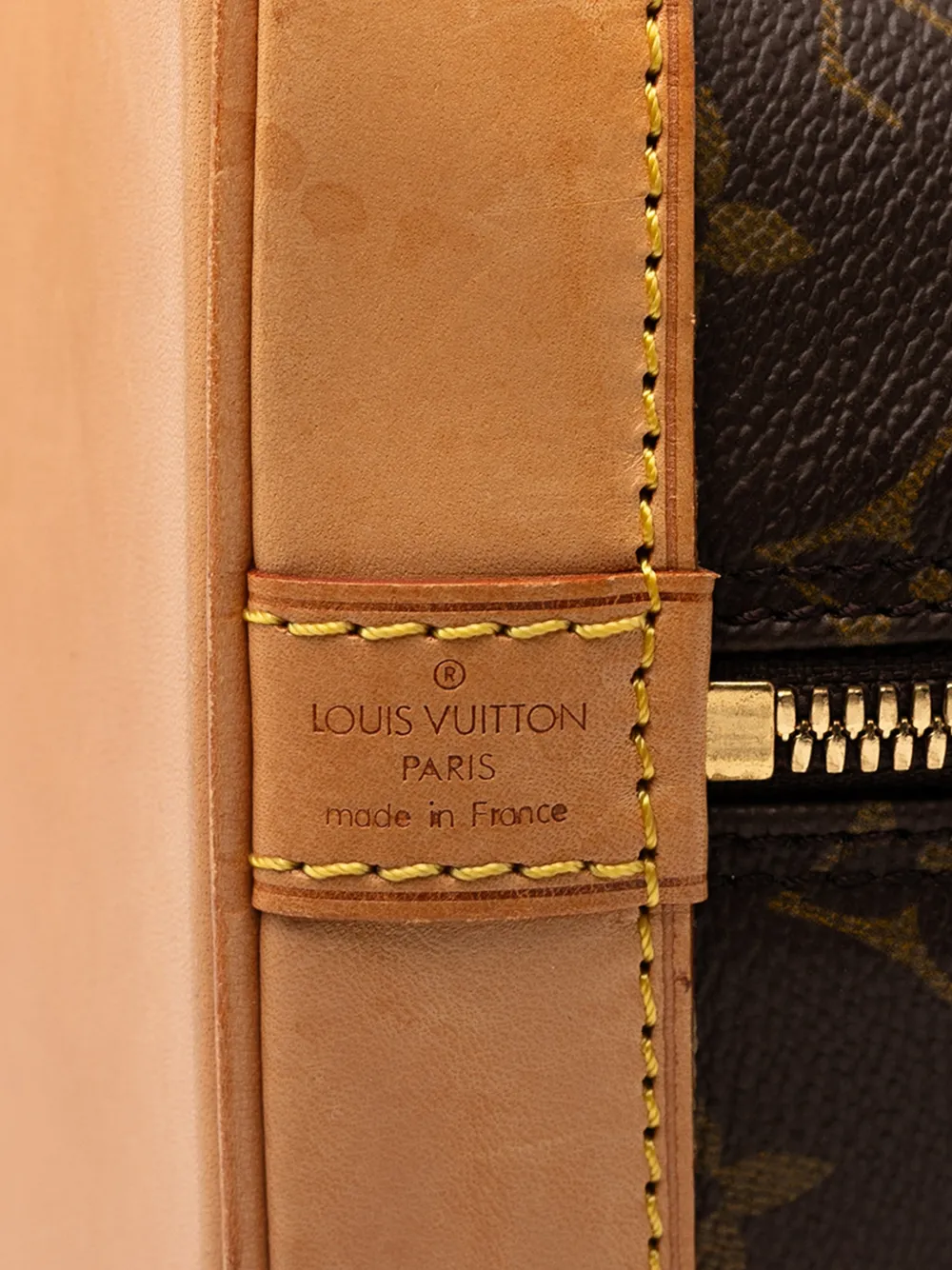 Pre-owned Louis Vuitton 1995 Monogram Alma Pm Handbag In Brown