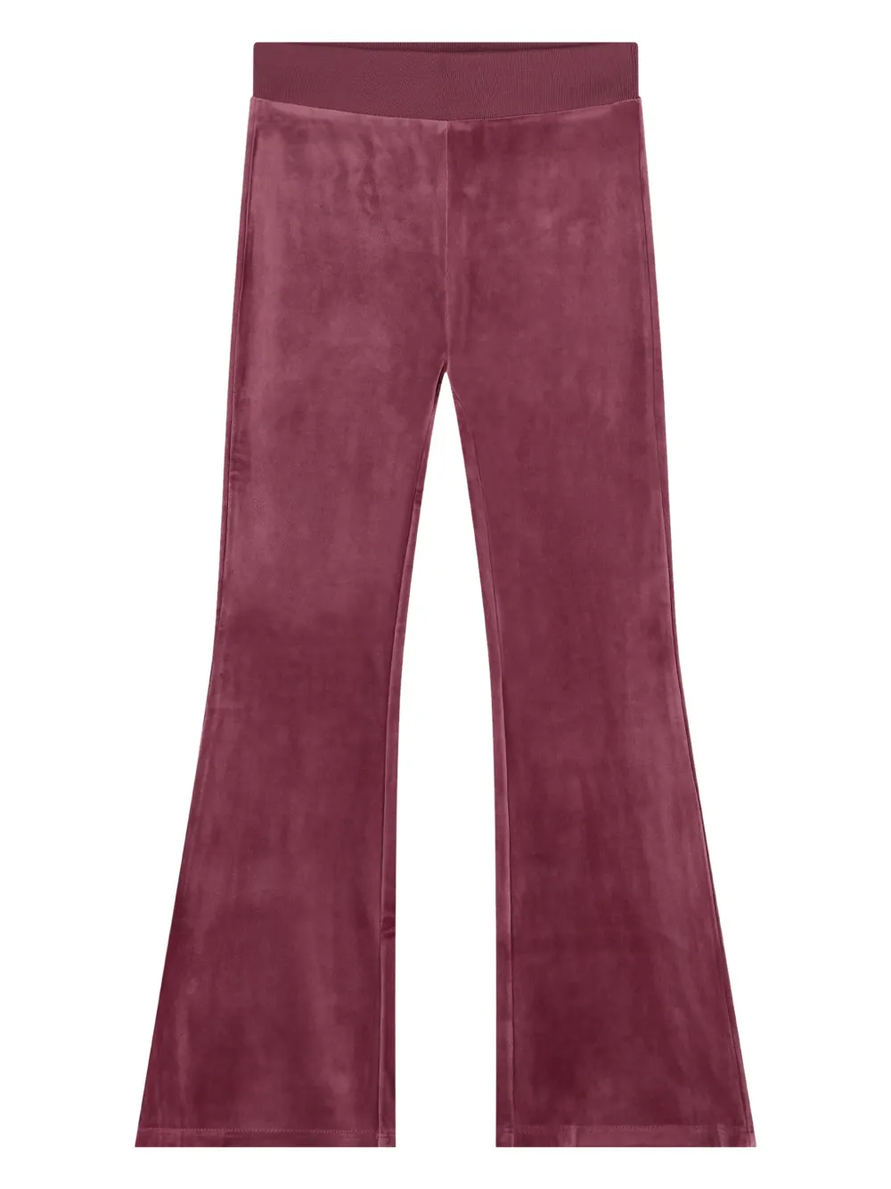 Guess Velvet Track Pants In Red