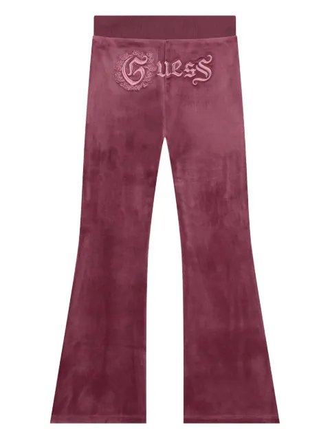 guess kids velvet track pants