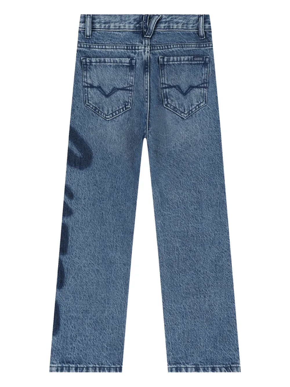 guess kids Jeans met logo Blauw