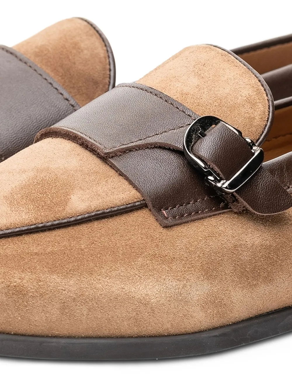 Poche Paris Loafers met gesp Bruin