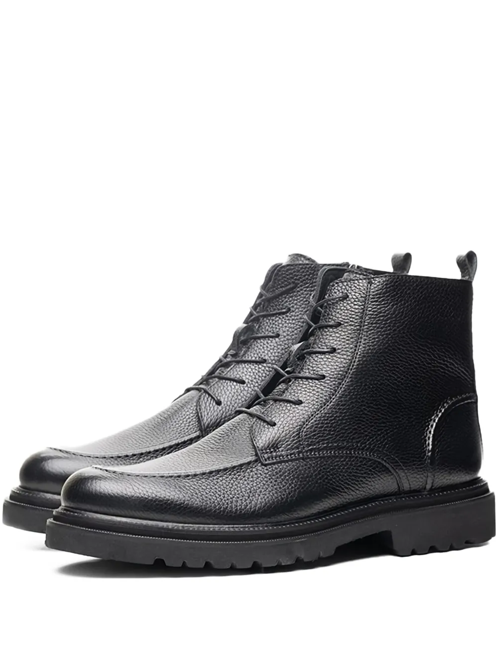 Poche Paris botas texturizadas con cordones | negro | Image 1