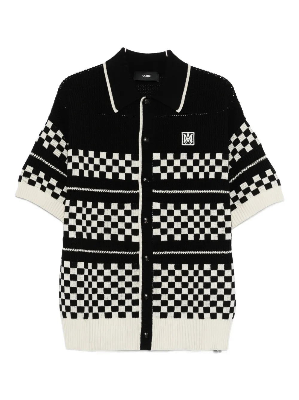 AMIRI Checkered mesh shirt - Nero