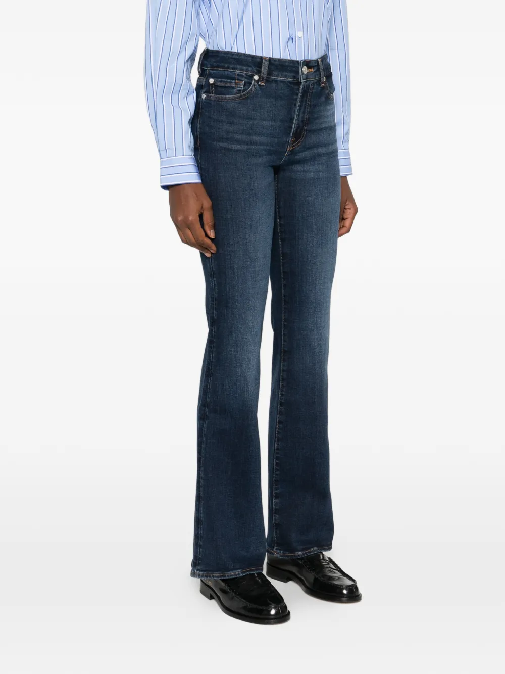  Seven The Leggy Five-pocket Jeans - Blue 