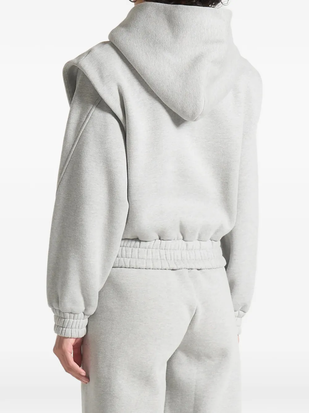 Manière De Voir Louna Zip-up Hoodie In Gray