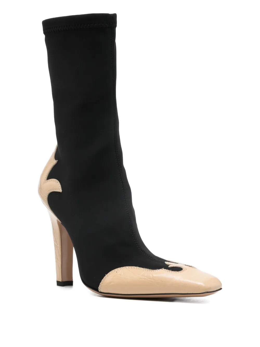 Paris Texas Belle Western enkellaarzen Zwart