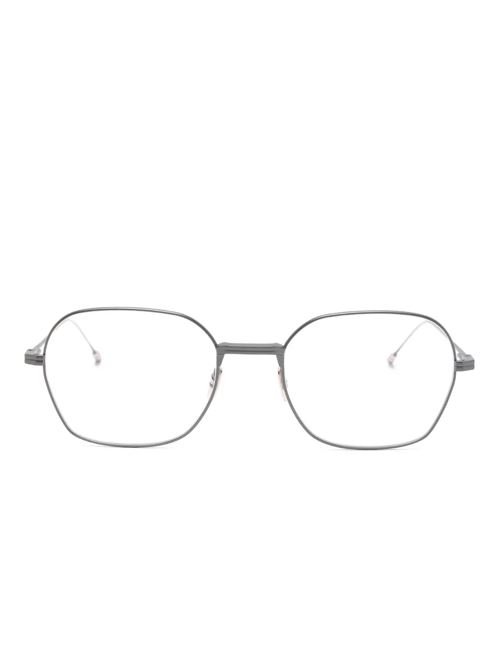 Thom Browne Eyewear geometric-frame glasses | Grey | Image 1