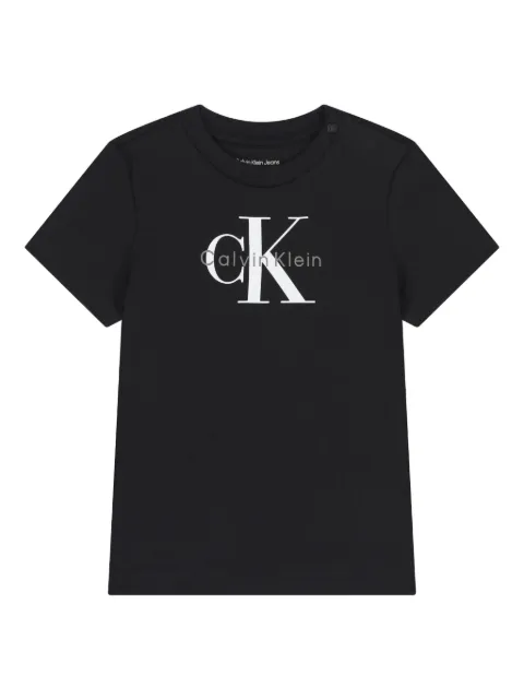 Calvin Klein Kids playera con logo estampado