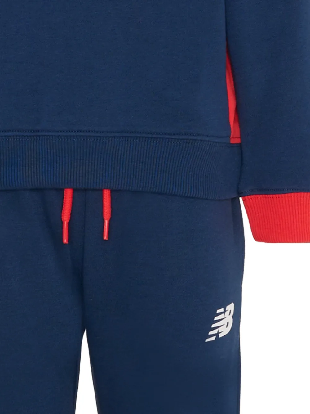 New Balance Kids Trainingspak met logodetail Blauw