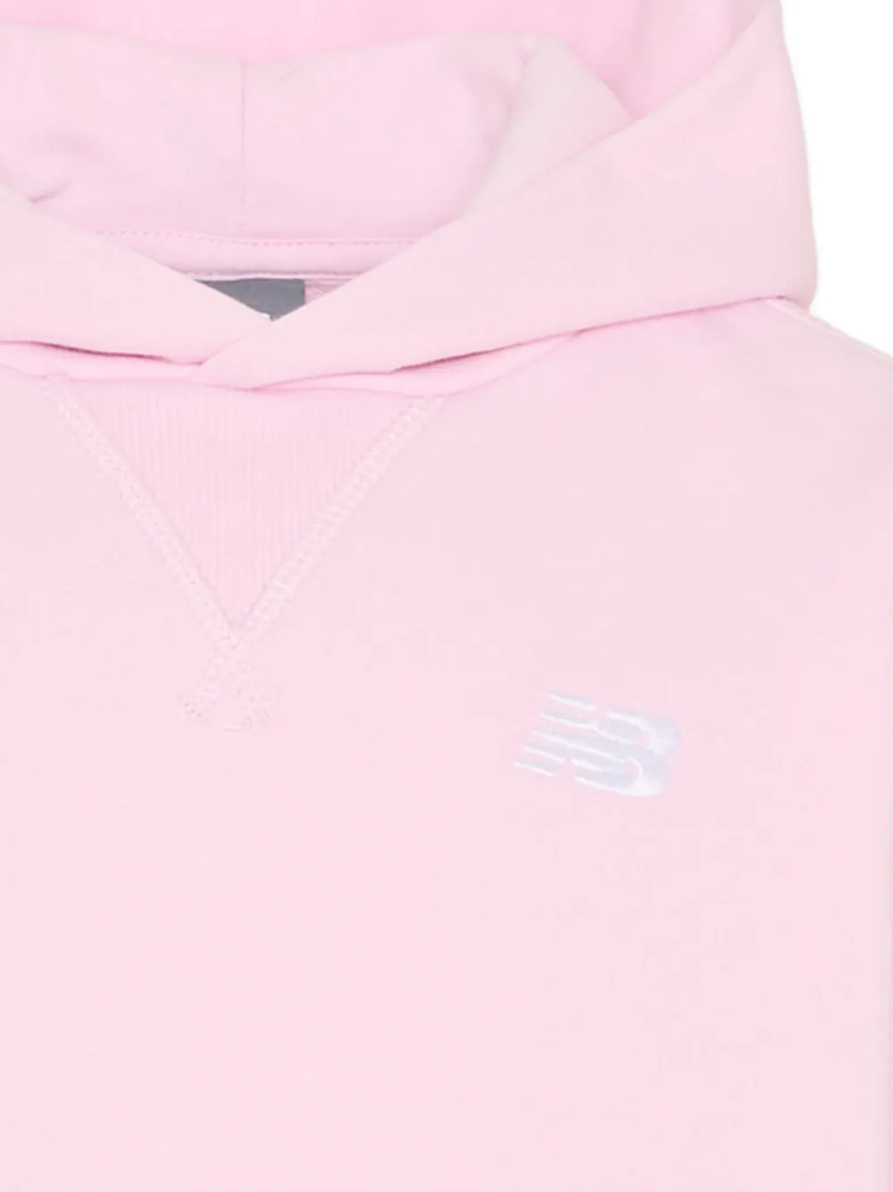 New Balance Kids Hoodie met geborduurd logo Roze