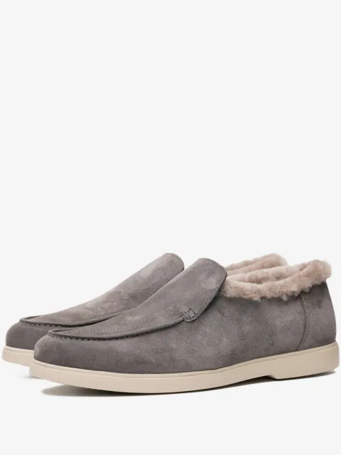 Poche Paris shearling trim loafers