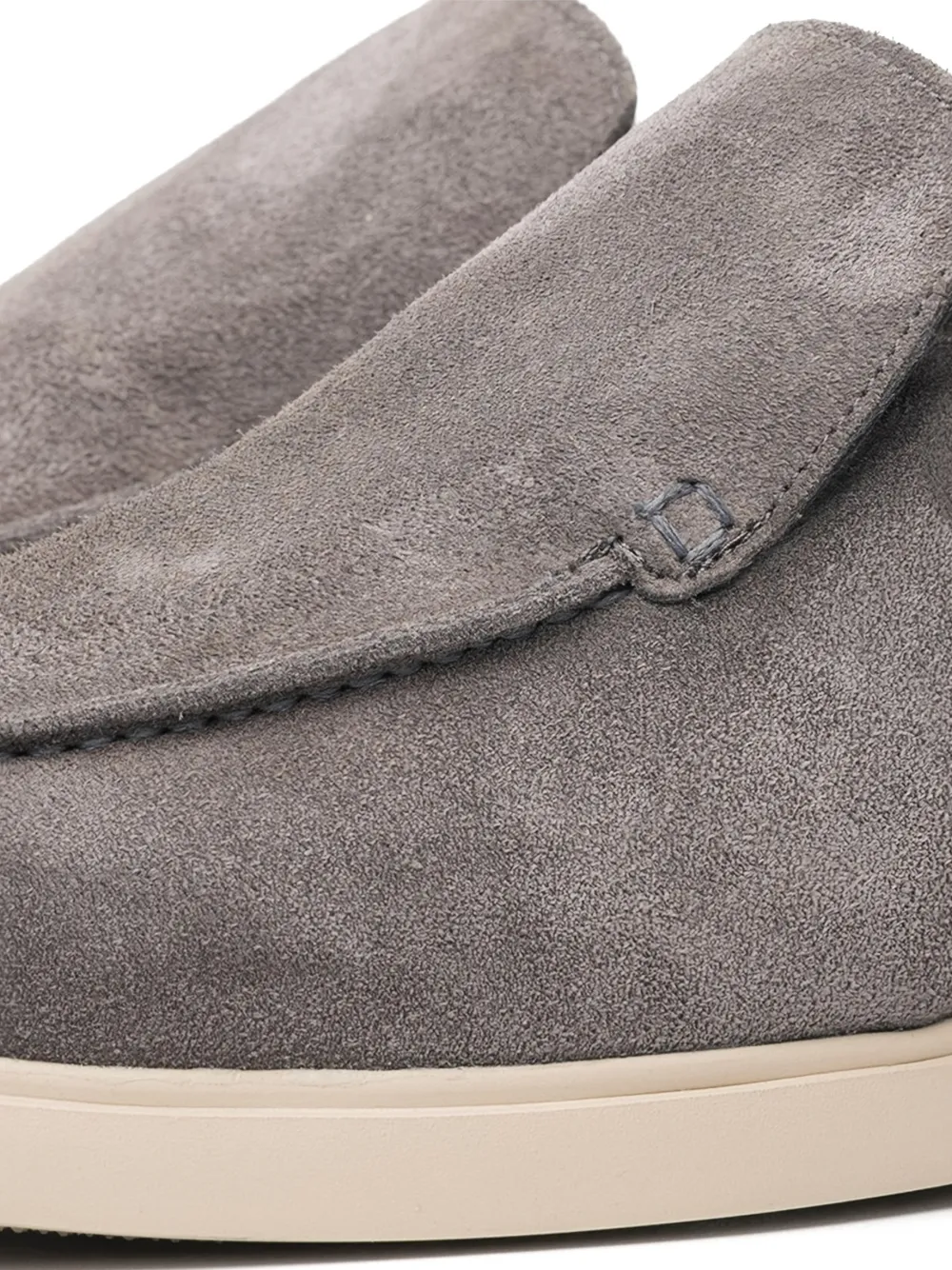 Poche Paris shearling trim loafers Grijs