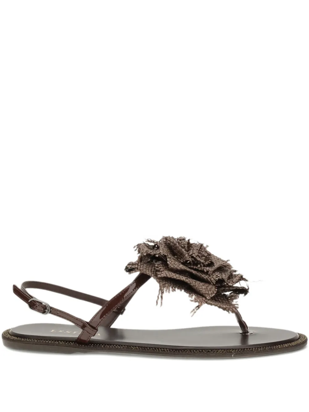 Le Silla Flower-appliqué Sandals In Multi
