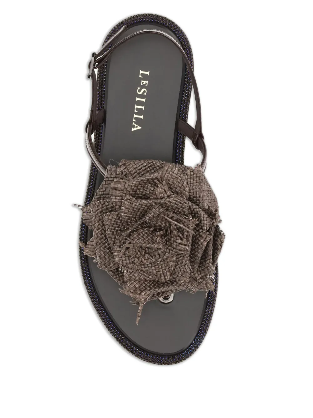 Le Silla Sandalen met plateauzool Bruin