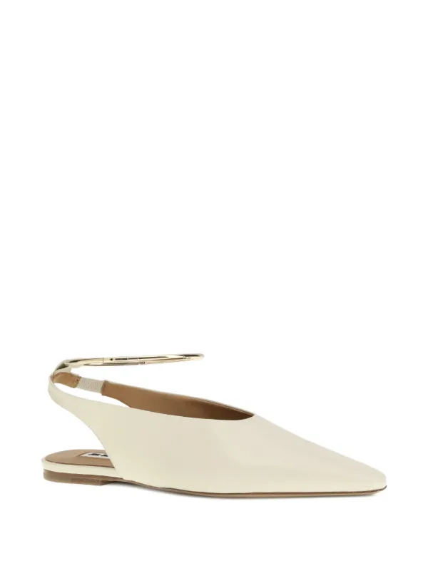 Jil Sander Ring Ballet Flats | Neutrals | FARFETCH