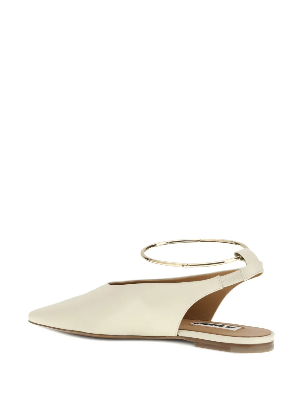 Jil Sander Ring ballet flats Beige