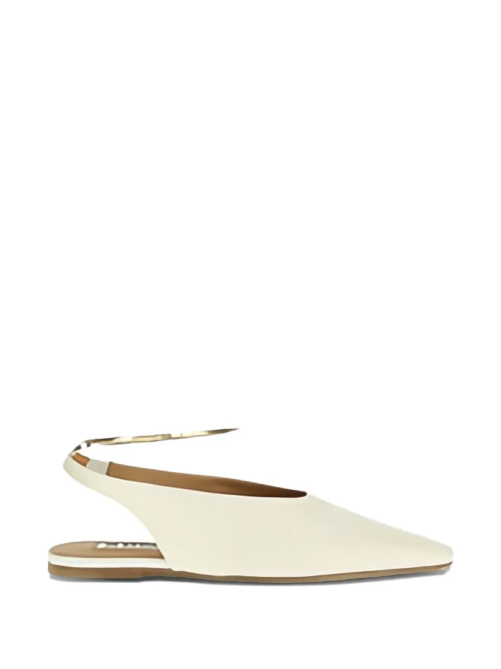 Jil Sander Women Ballet Slingbacks In White