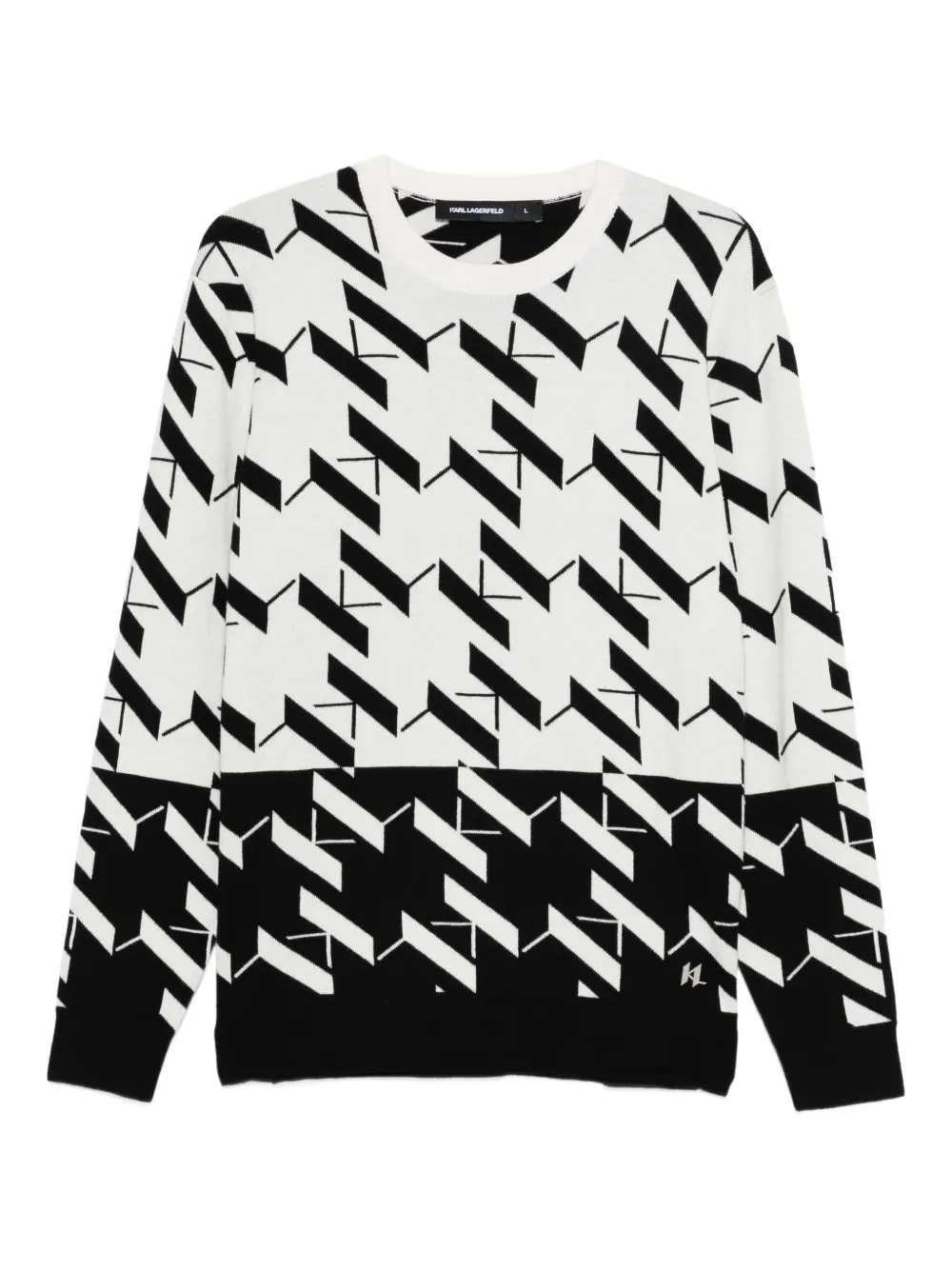 Karl Lagerfeld patterned sweater | White | Image 1