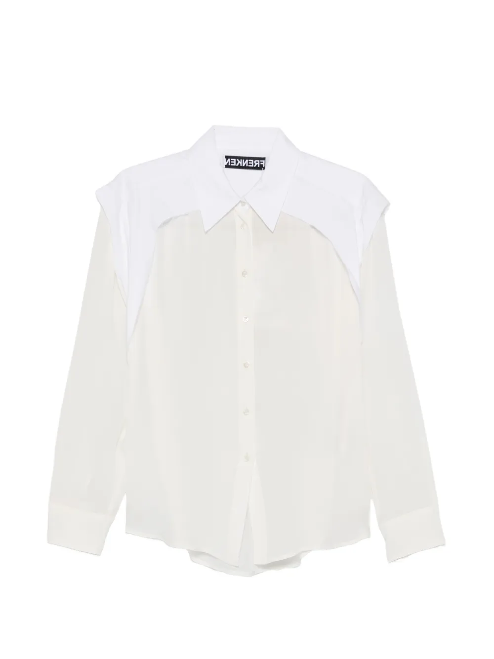 Frenken semi-sheer shirt - White