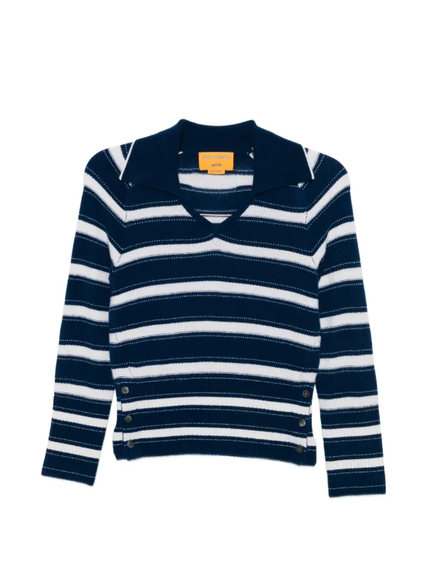 Guest In Residence Striped Sweater in Blue