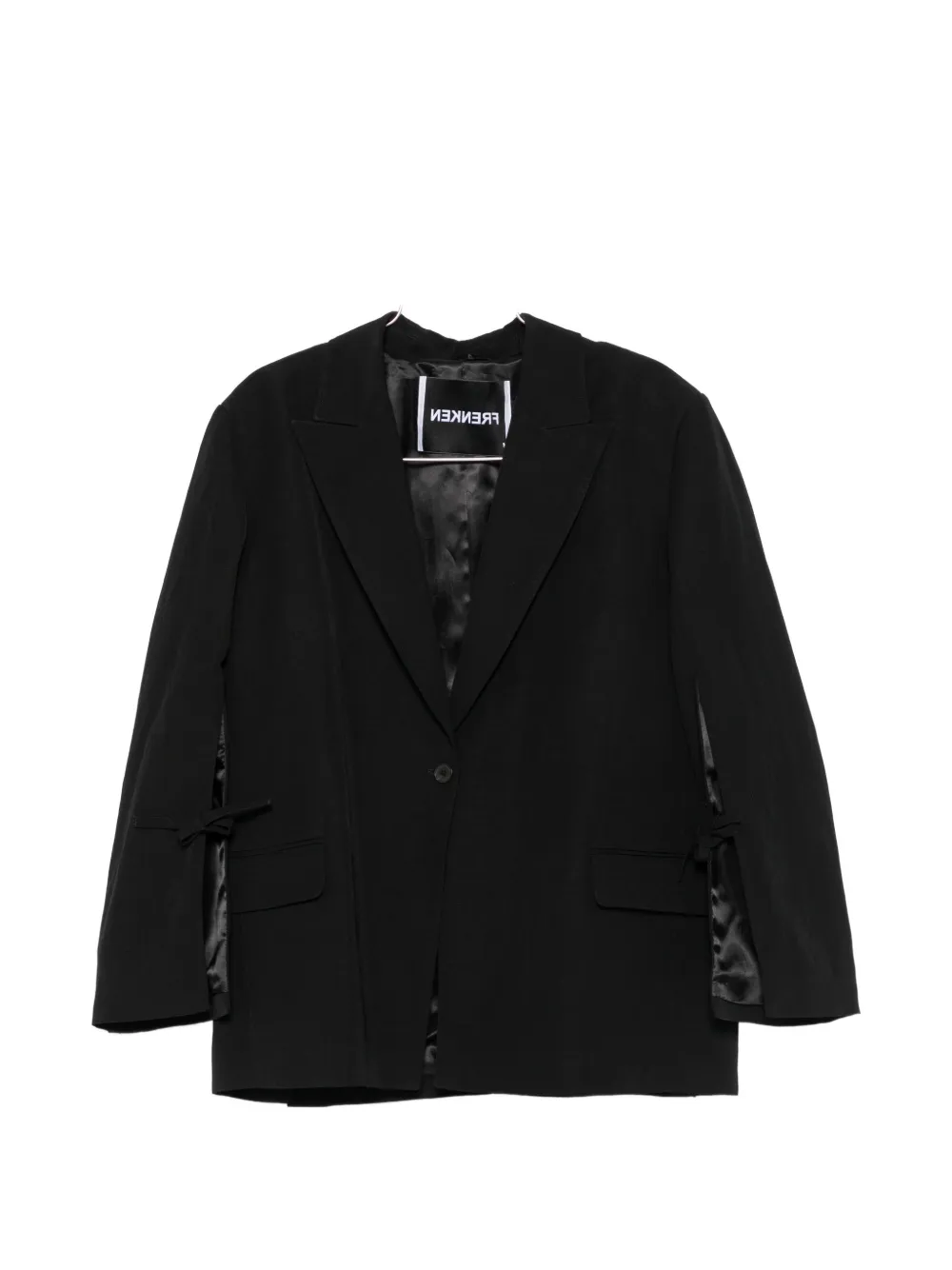 Frenken bow-embellishment blazer - Nero