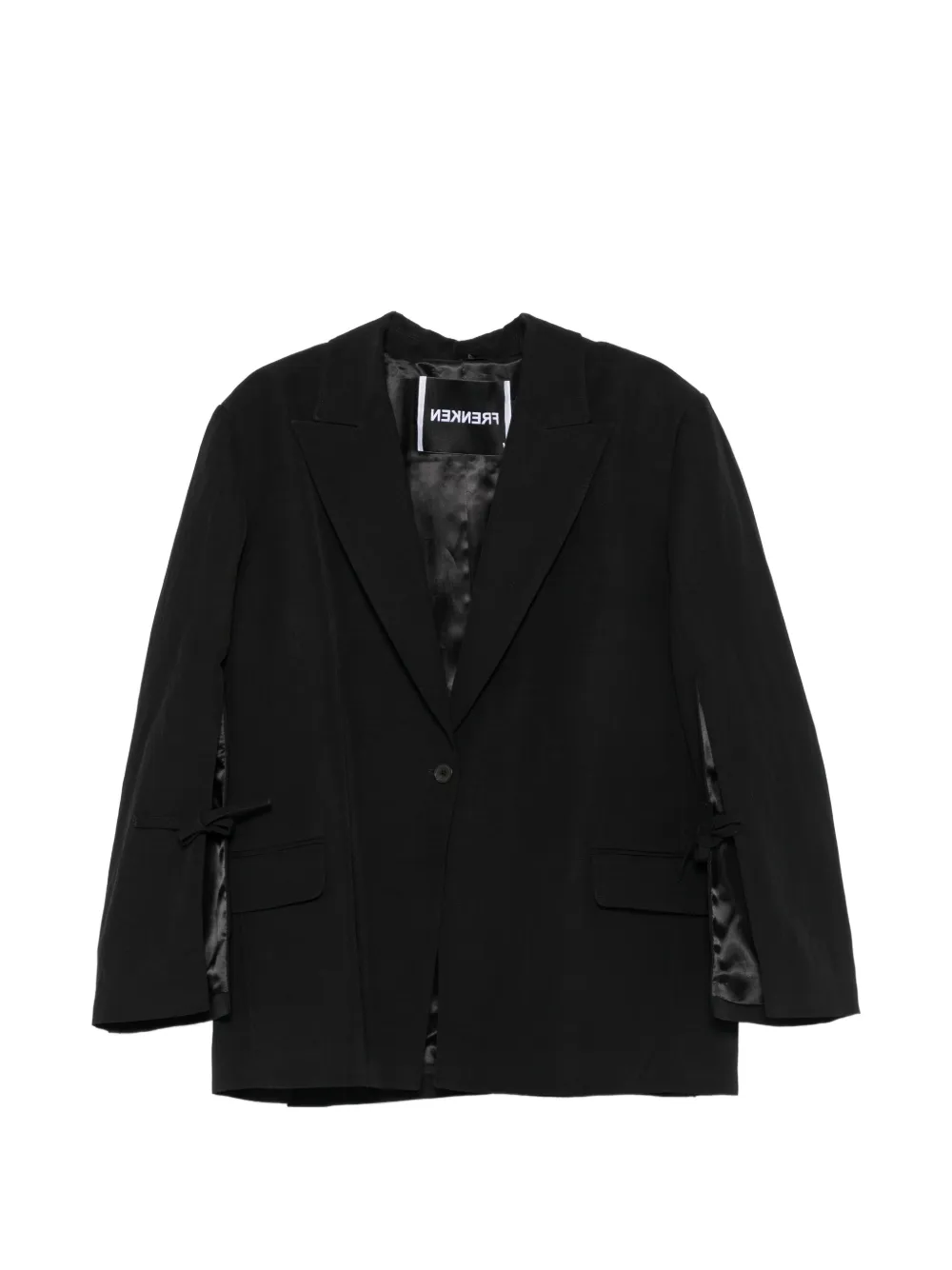 Frenken bow-embellishment blazer - Nero
