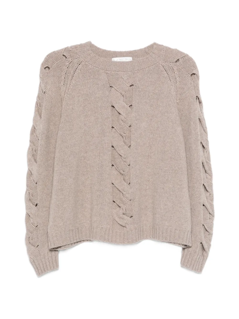 Le Tricot Perugia braided knit sweater - Toni neutri