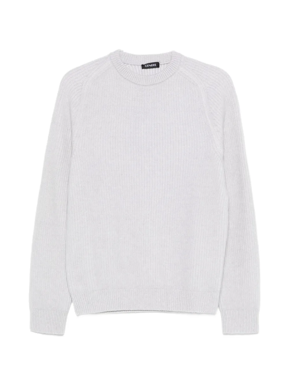 Cenere GB ribbed knit sweater - Grigio