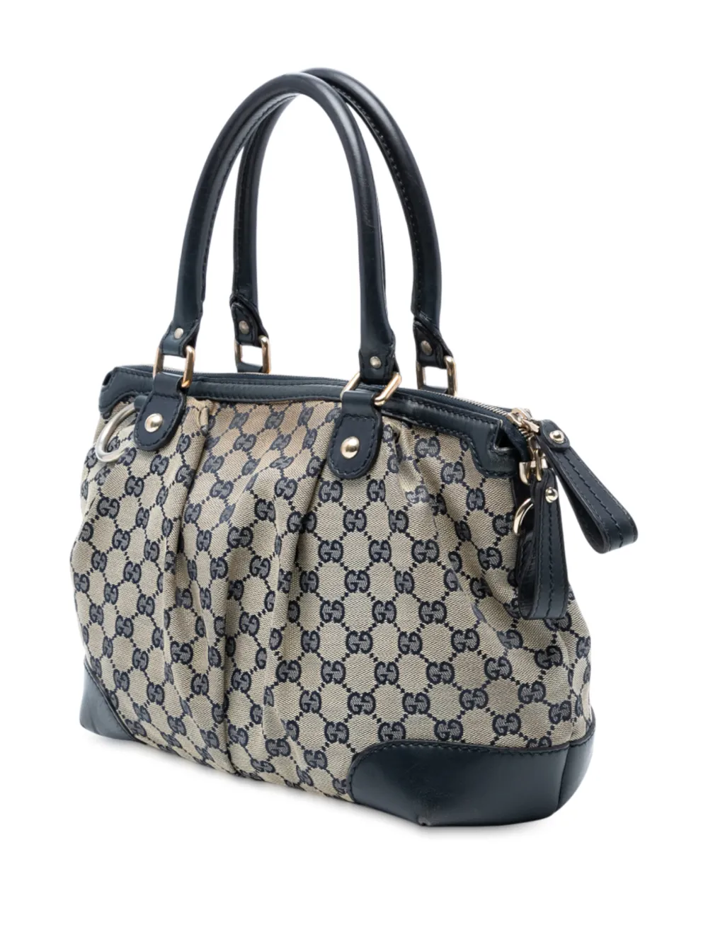 GUCCI Pre-owned 2016-2025 Gg Canvas Sukey Satchel In Brown