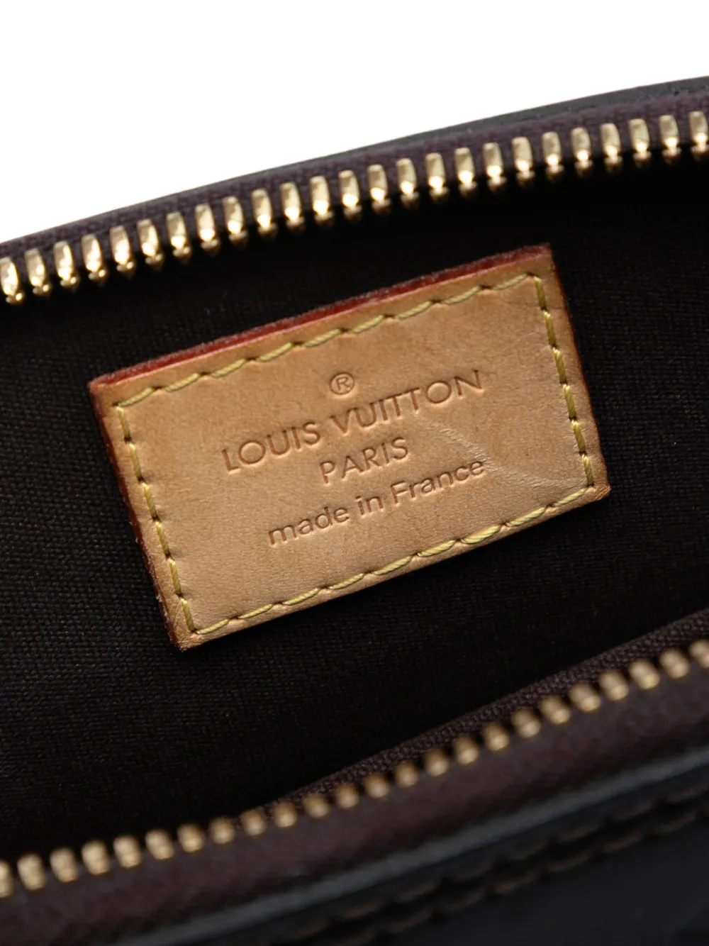 LOUIS VUITTON Pre-owned 2013 Monogram Vernis Alma Bb Satchel In Black