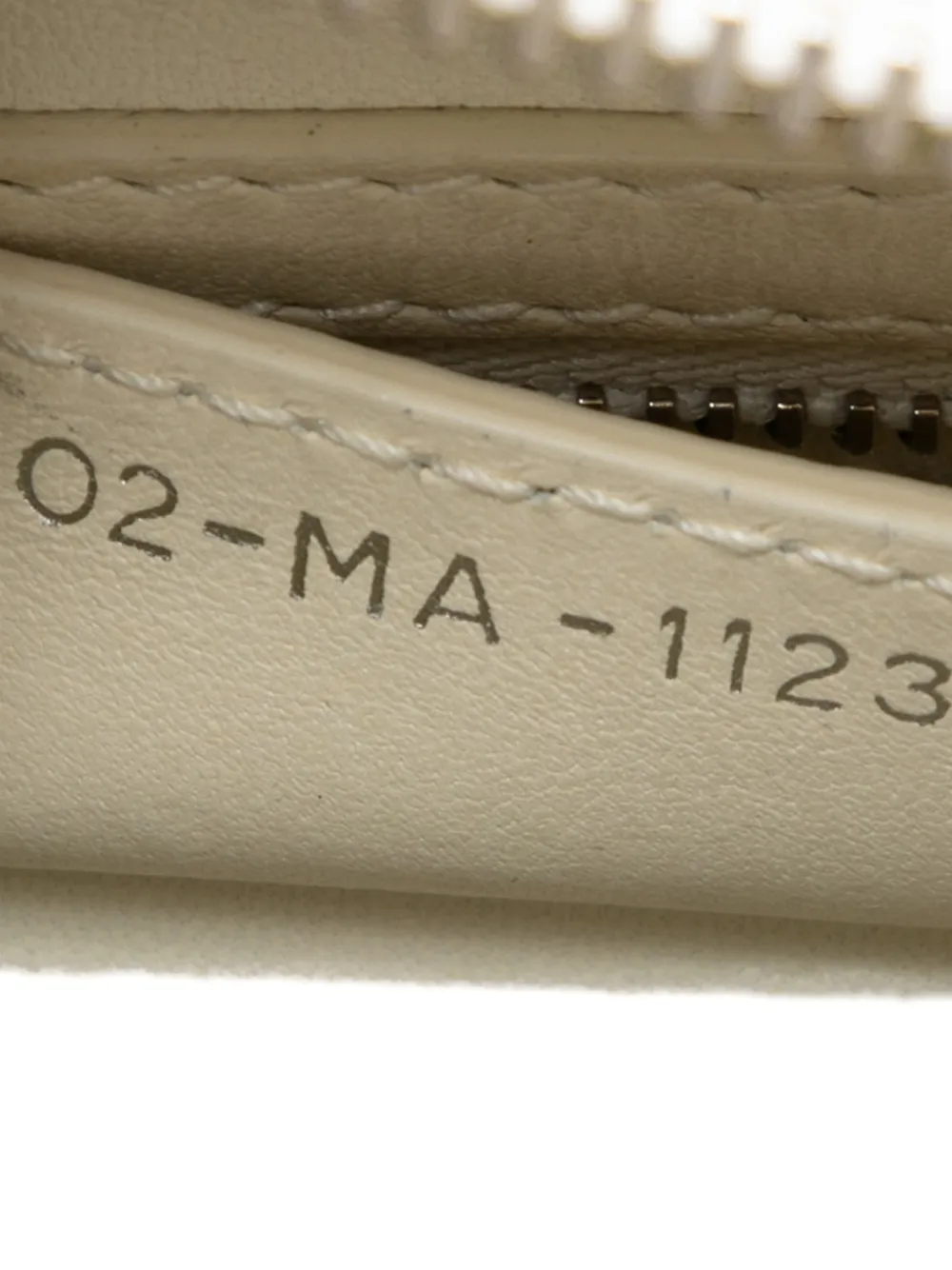 Pre-owned Dior 2013 Medium Perforated Calfskin Cannage Lady  Satchel In White