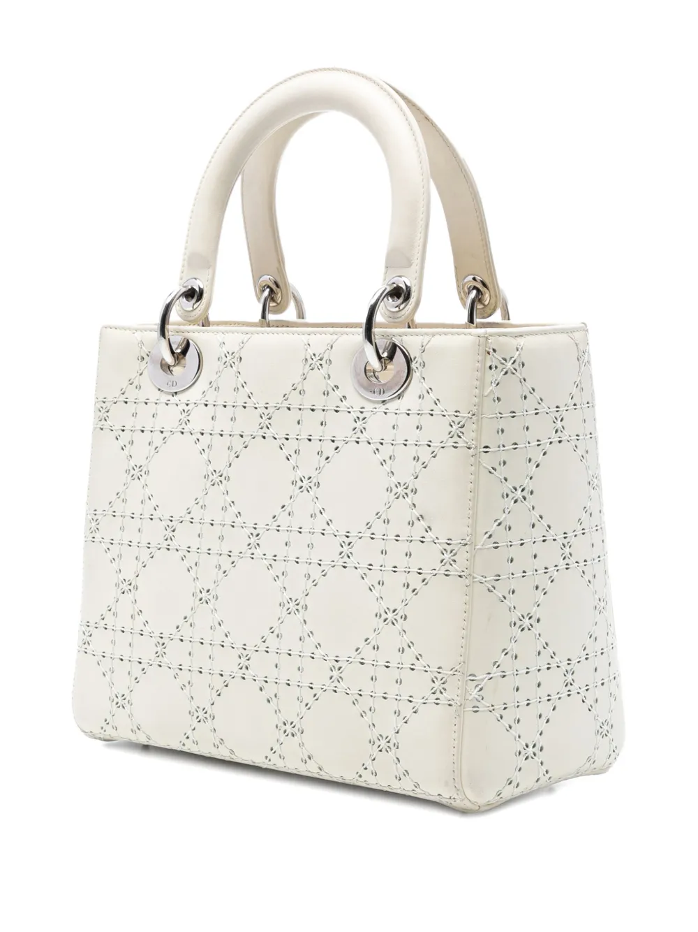 2013 Medium Perforated Calfskin Cannage Lady Dior Satchel
