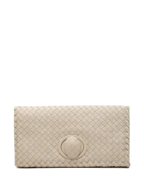 Bottega Veneta Pre-Owned 2012-2025 Nappa Intrecciato Turn Lock clutch bag