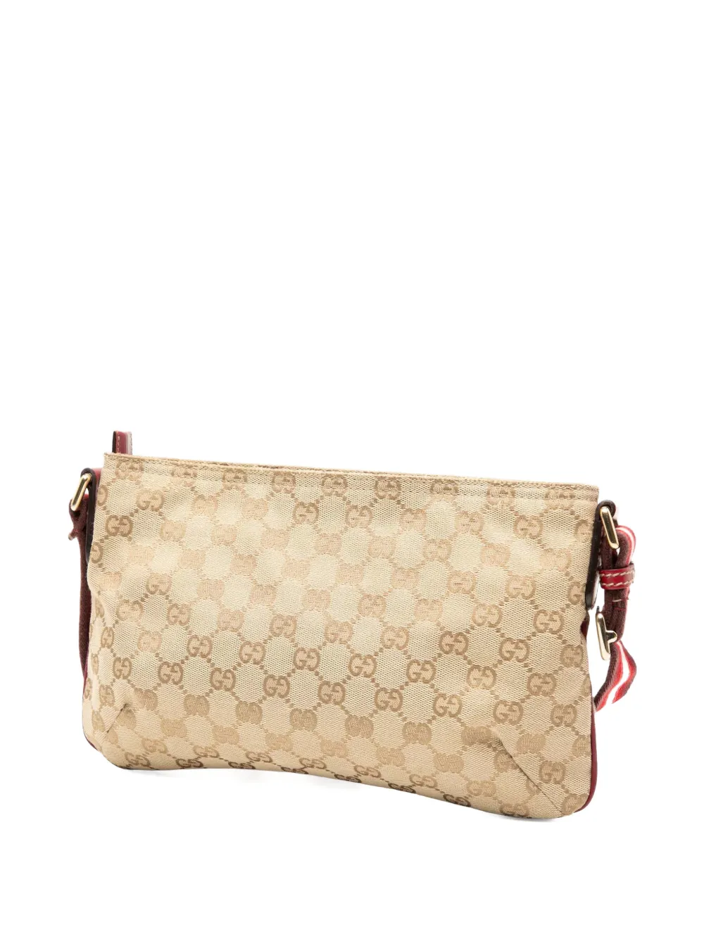  Gucci Pre-owned 2000-2015 Gg Canvas Web Crossbody Bag - Brown 