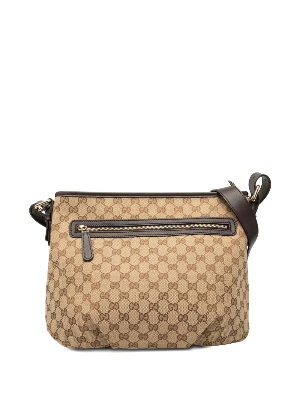 GUCCI Pre-owned 2000-2015 Gg Canvas Crossbody Bag In Brown