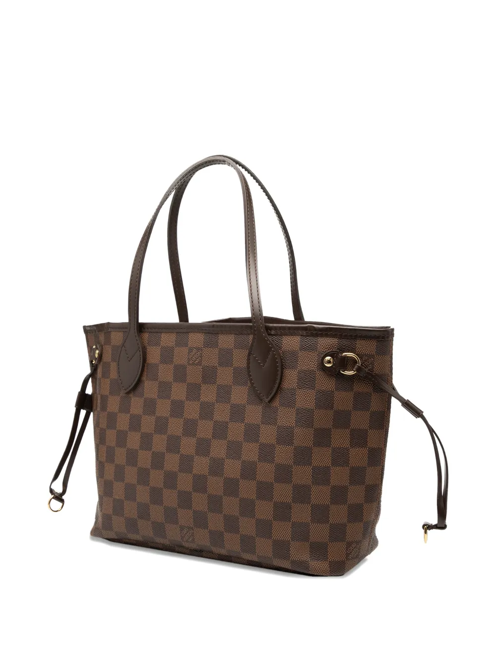 LOUIS VUITTON Pre-owned 2009 Damier Ebene Neverfull Pm Tote Bag In Brown