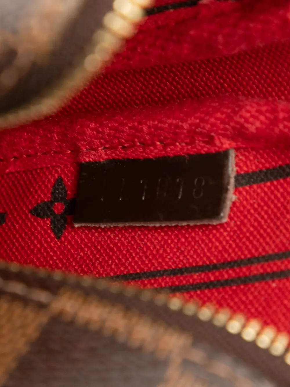 Pre-owned Louis Vuitton 2008 Damier Ebene Trunks And Bags Mini Pochette Accessoires Handbag In Brown