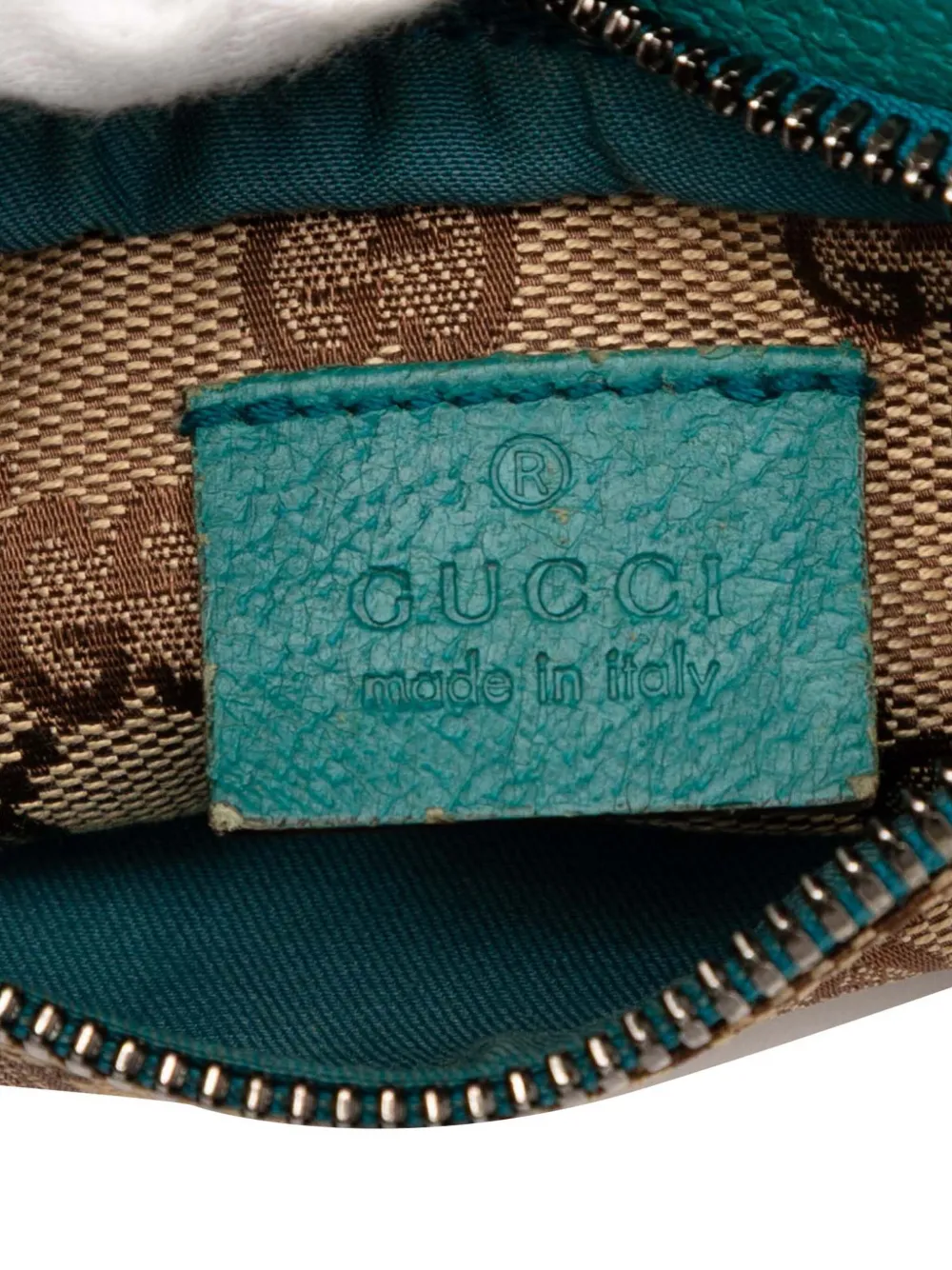 GUCCI Pre-owned 2000-2015 Gg Canvas Web Double Pocket Belt Bag In Blue