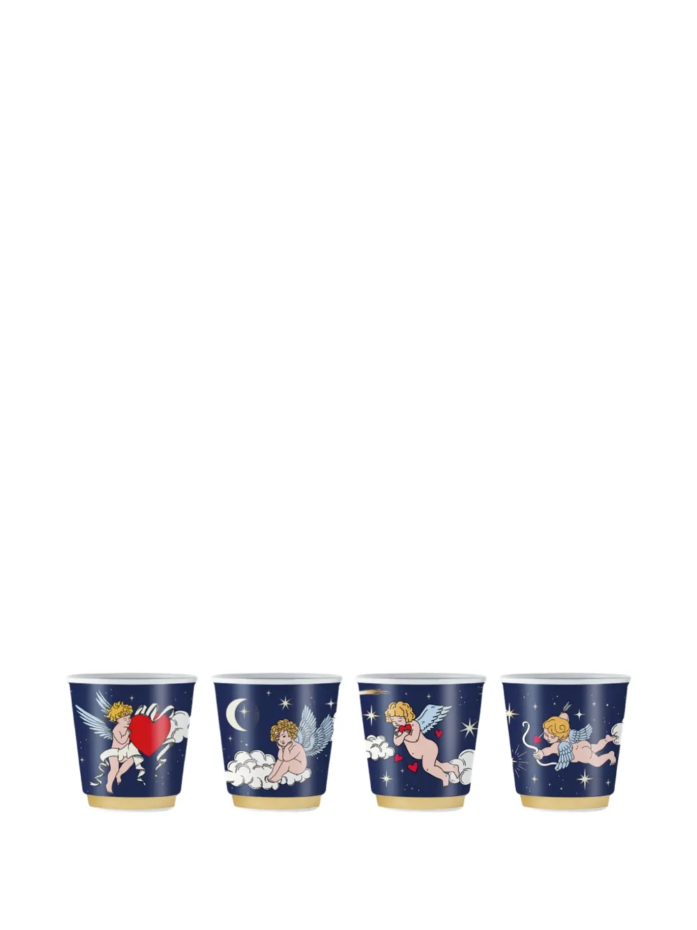 Bialetti angel-print shot glasses (set of four) | Tableware | Image 2