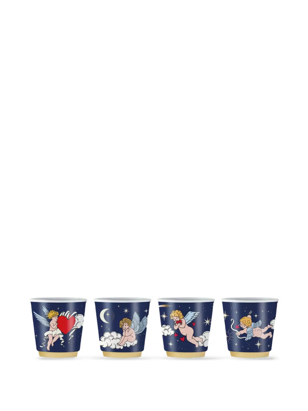 Bialetti angel-print shot glasses (set of four) | Tableware | Image 2